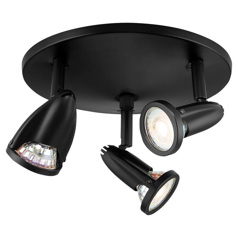Access Lighting Cobra - 3-Light LED Spotlight - Black Finish - Replaceable LED