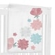 preview thumbnail 3 of 4, Floral Rose Flowers Girl Baby Monthly Milestone Blanket - Blush Pink Teal Aqua Blue Grey Pop Flower Boho Shabby Chic Watercolor
