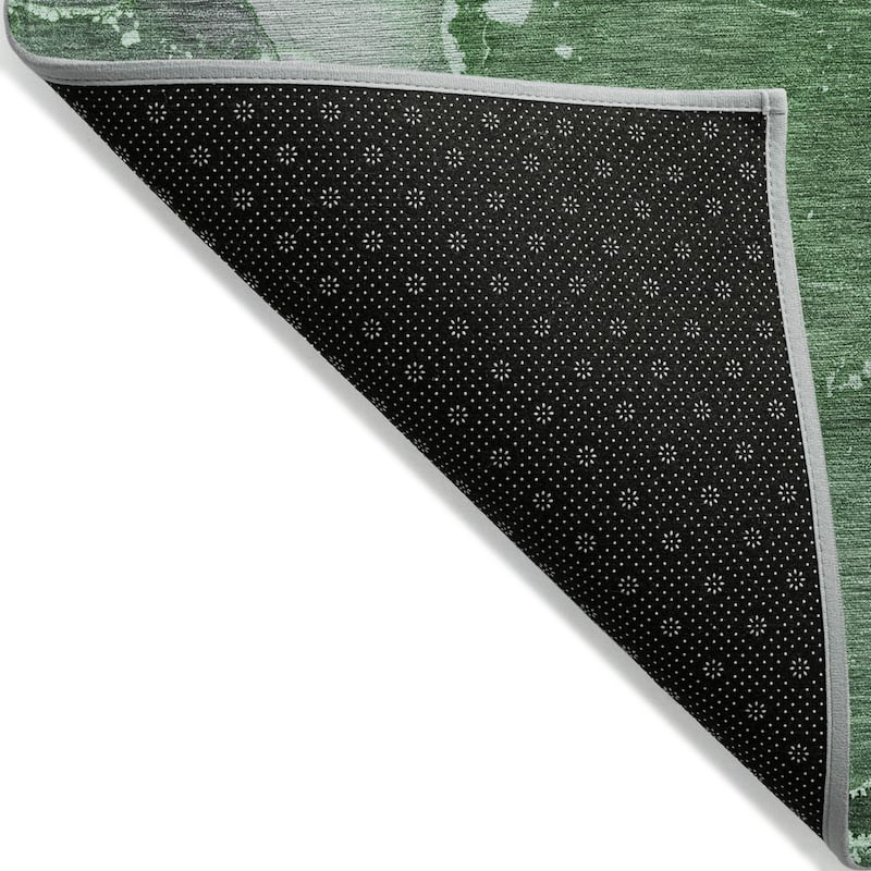 Fari Artistic Abstract Weather Resistant Classic Meets Modern Outdoor Rug