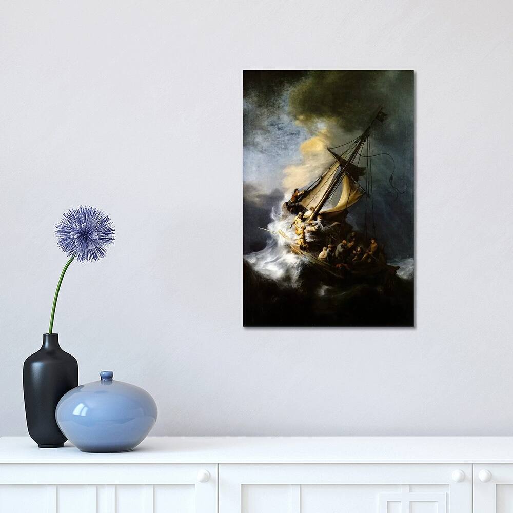 "The Storm on the Sea of Galilee" by Rembrandt van Rijn Canvas