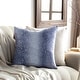 preview thumbnail 1 of 12, Artistic Weavers Shika Deer Animal Print Cotton Throw Pillow 18"H x 18"W - Cover Only - Blue/Cream