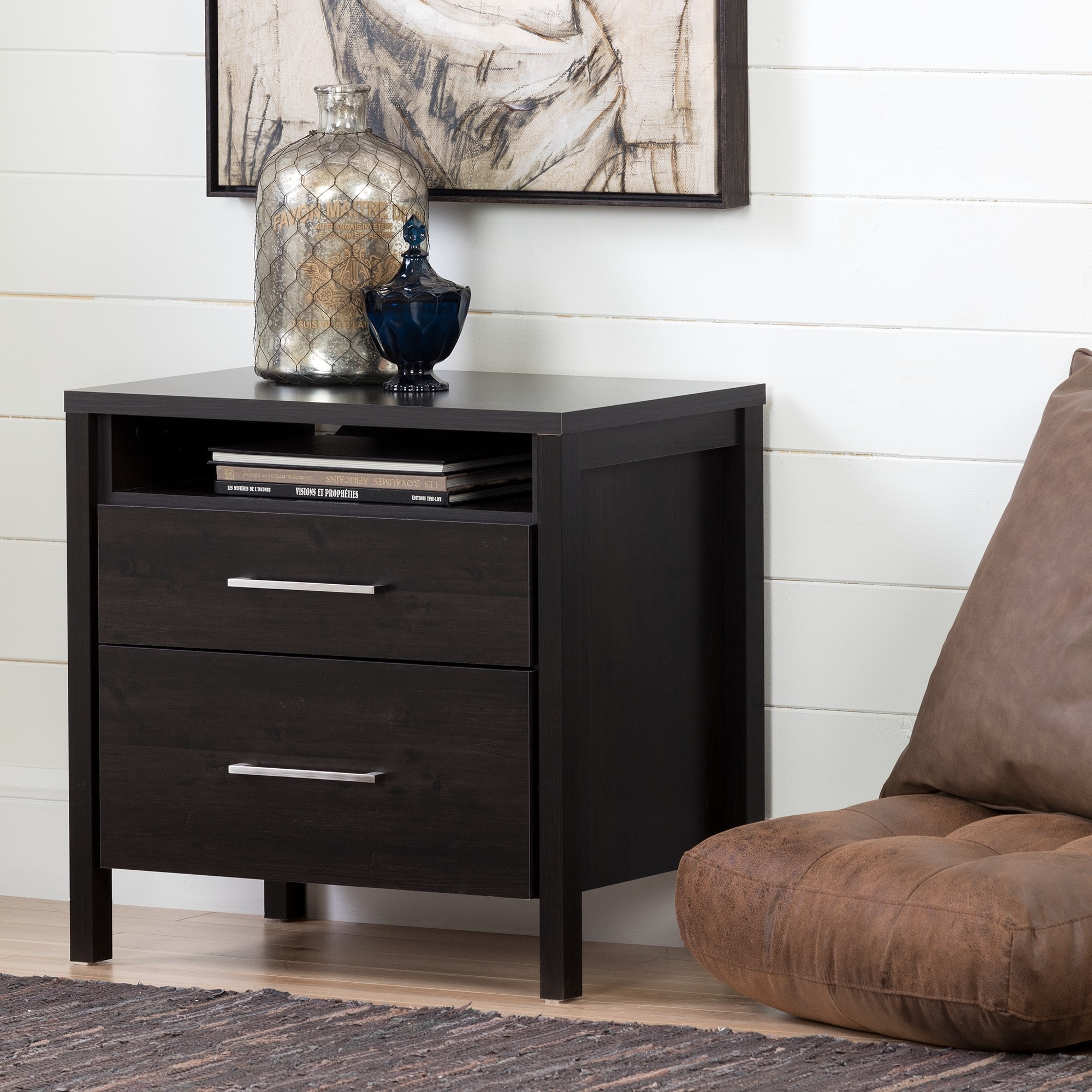 Shop South Shore Gravity 2 Drawer Nightstand Overstock 10092518