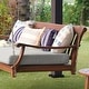 preview thumbnail 5 of 3, Cambridge Casual Como Mahogany Outdoor Swing Daybed with Cushion