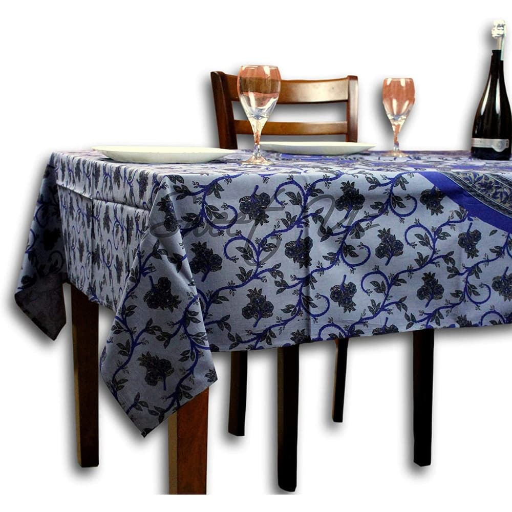Cotton Artistic Classic Floral Vine Tablecloth Rectangle Collection