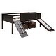 preview thumbnail 43 of 62, Twin size Loft Bed Wood Bed with 2 Storage Boxes,Pine Wood Frame & Double-sided Chalkboard Loft Bed