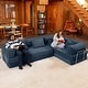 preview thumbnail 92 of 179, Jaxx Unsofa Modular Convertible Sectional Sofa with Fold Out King Sleeper Bed