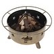 preview thumbnail 7 of 13, NUU GARDEN 30-inch Round Star Wood Burning Firepit