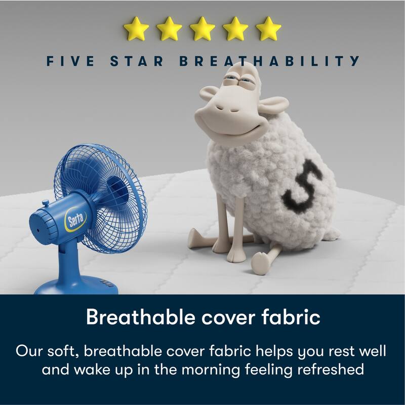 Serta Five Star Mattress Sleep to Go 8" Medium Mattress in a Box - Off-White