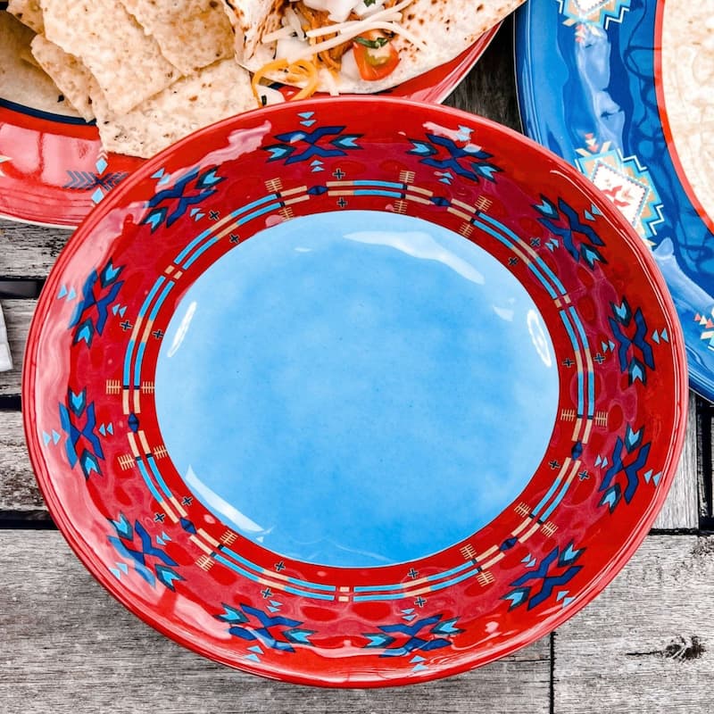 Paseo Road by HiEnd Accents Spirit Valley Melamine Bowl, 4PC