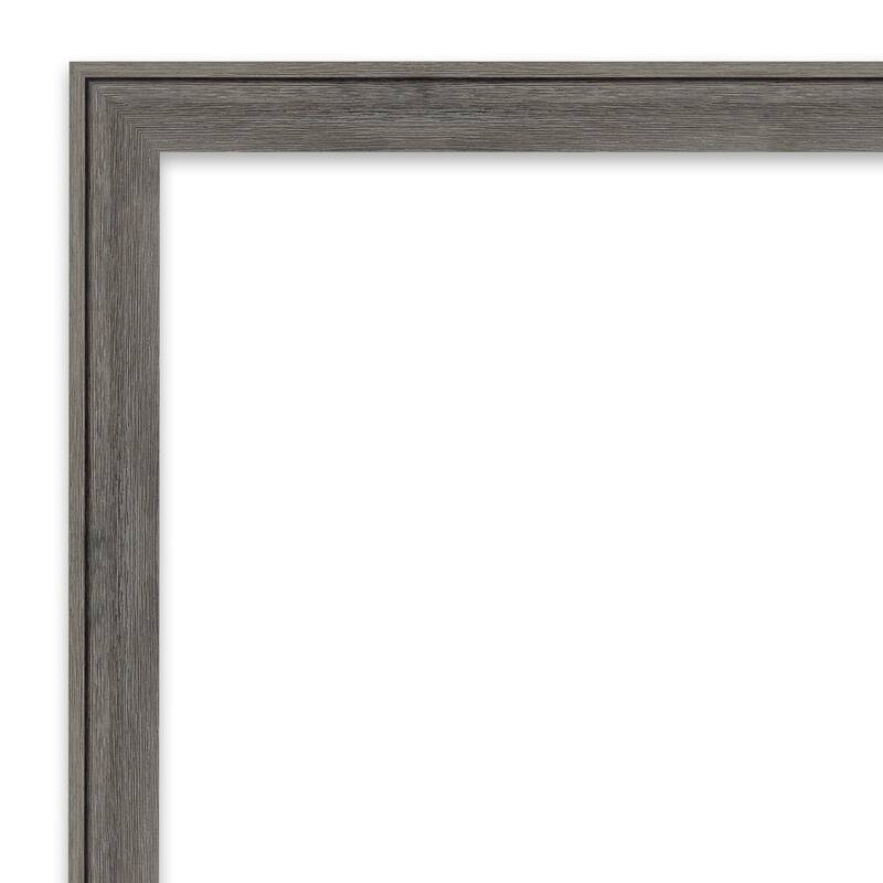 Regis Barnwood Grey Narrow Wood Framed Grey Corkboard Bulletin Board