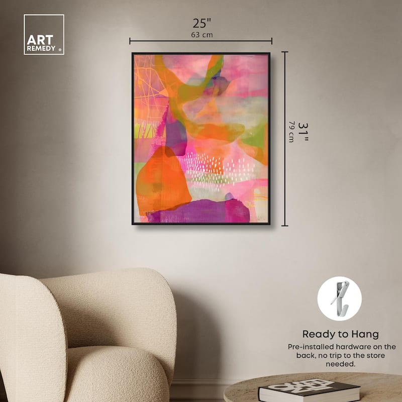Garnet Gleam V Canvas by Art Remedy