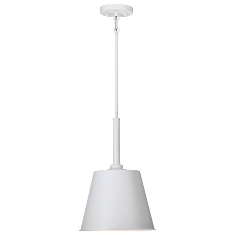 Alexis 1 Light Small Pendant Matte White Finish - Matte White