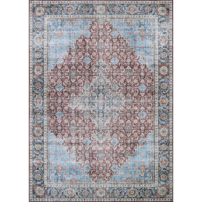 Legion Julius Blue-Red Area Rug