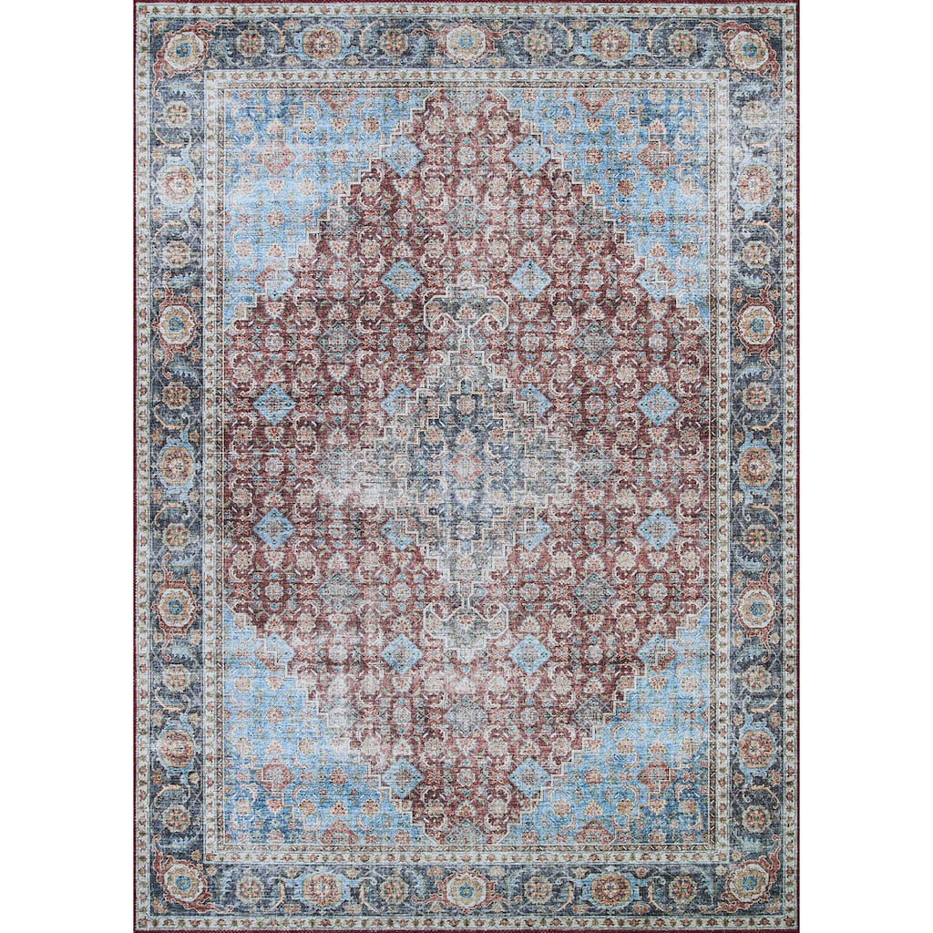 Legion Julius Blue-Red Area Rug