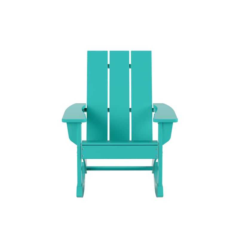 Shoreside 5-Piece Poly All Weather Rocking Chair Conversation Set