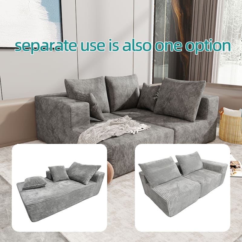 Corner Combination Sectional Sofa with Multiple Combinations Available
