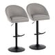 preview thumbnail 5 of 84, Porch & Den Livesey High Back Adjustable Bar Stool with Rounded T Footrest (Set of 2)