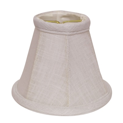5" White Premium Set of 6 Chandelier Linen Lampshades - 5"x5"x5"