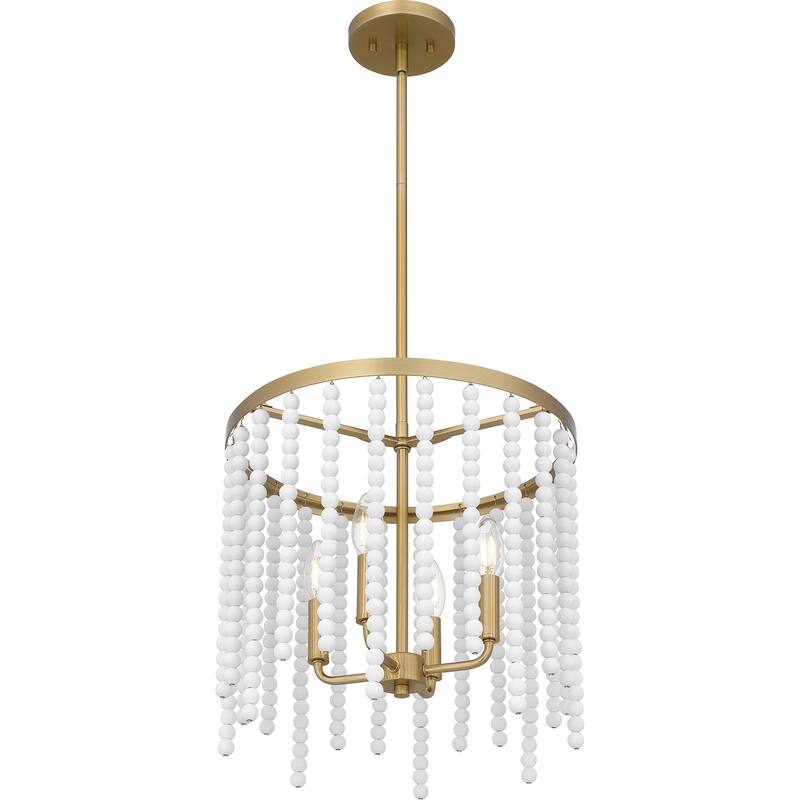 Apelle 4-Light Aged Brass Pendant Light