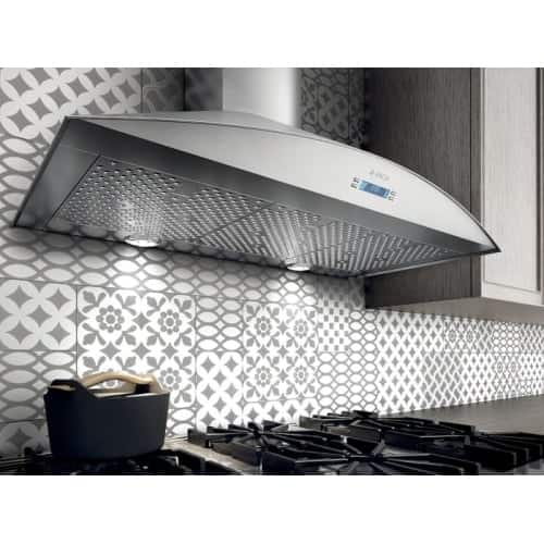 Shop 600 Cfm 36 Inch Wide Professional Grade Wall Mount Range Hood With Electronic Controls And Stainless Steel Mesh Filters From The Free Shipping Today Overstock 17569811