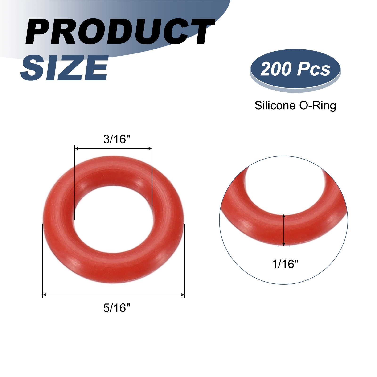 Silicone O-Ring, Sealing Gasket for Automotive Machine Pipe Valves