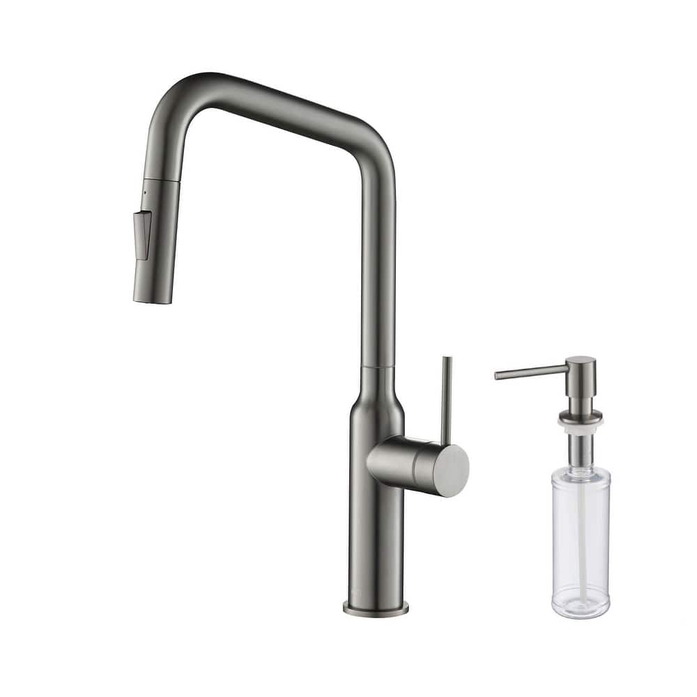 High Arc Single Lever Kitchen Faucet with Pull Down Sprayer