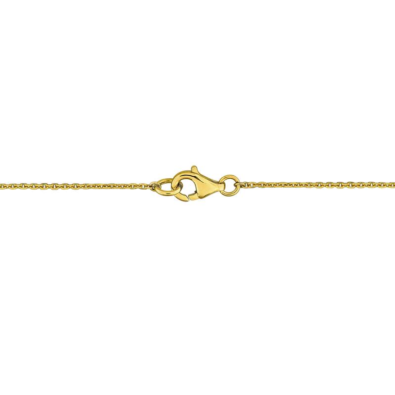 Miadora 2 1/2ct TGW Citrine and 1/4ct TW Diamond Station Necklace in 14k Yellow Gold