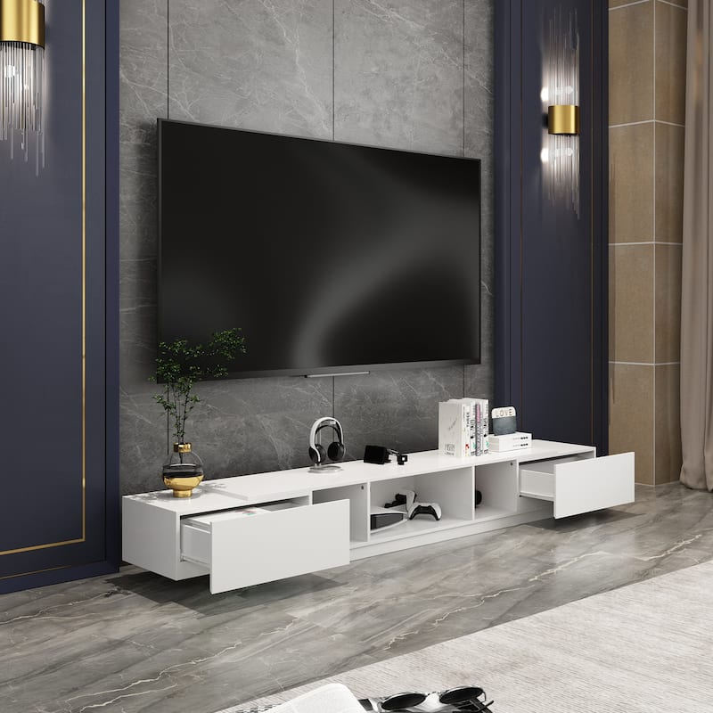 94.5" TV Stand with Drawers TV Cabinet Entertainment Center Sideboard