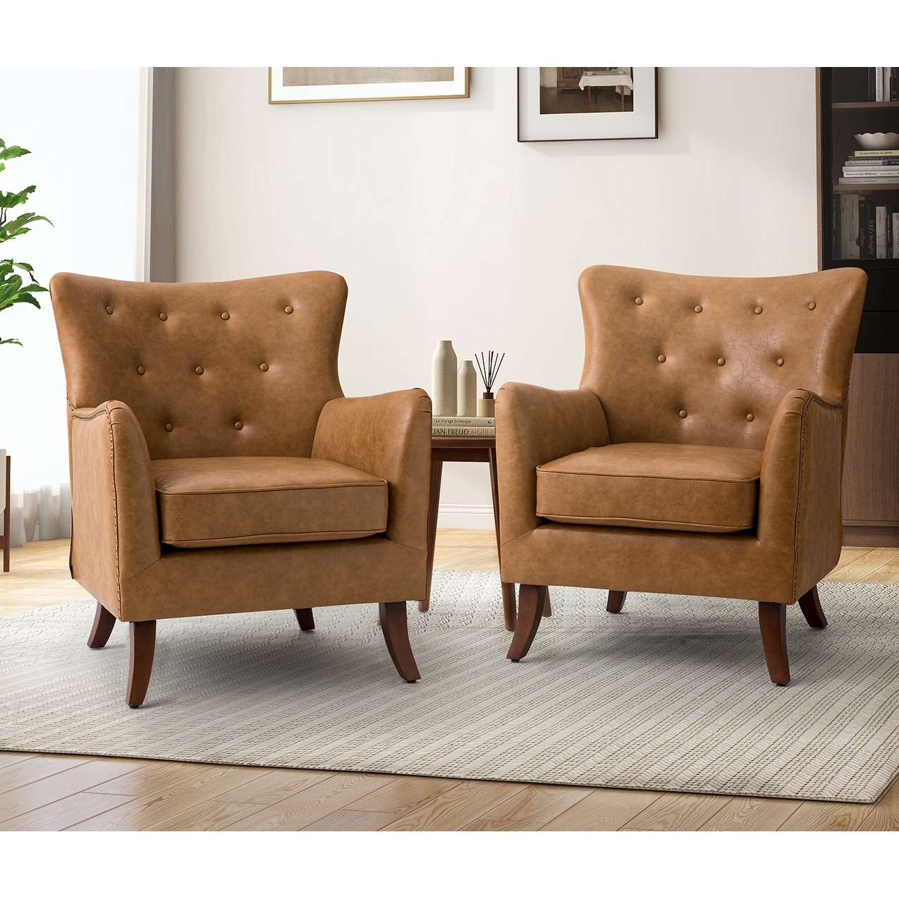 Carbon loft linden vintage brown leather club shop chair