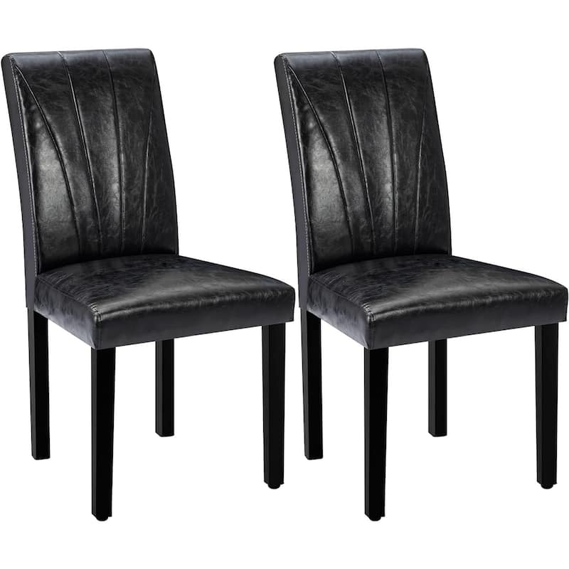 VECELO Upholstered Dining Chairs Set of 2 Parson Classic Upholstered Dining Chair,Modern 37" Parson Chairs