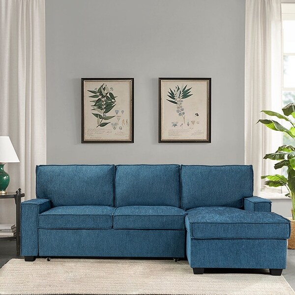 Modern sectional with pull out bed discount