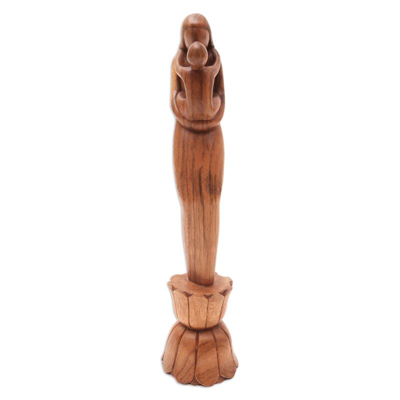 Novica Handmade Infinite Mothers Love Wood Sculpture