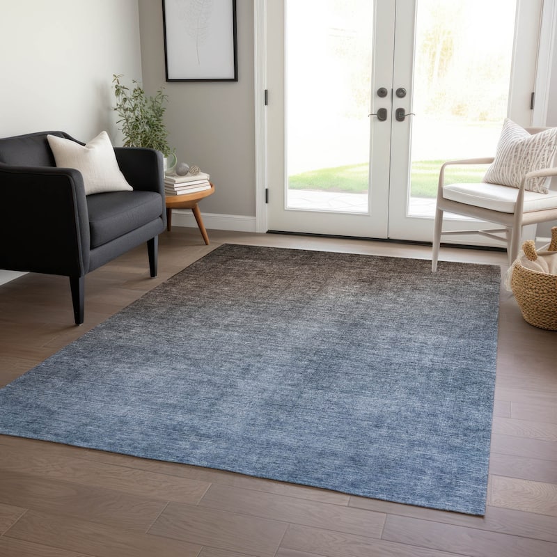Allumi Ombre Weather Resistant Blended Style Round Outdoor Rug