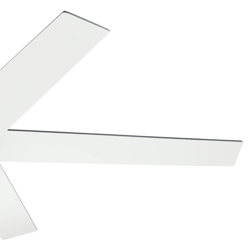 Kichler Brahm 56 inch LED Ceiling Fan Natural Brass with Walnut and White Blades