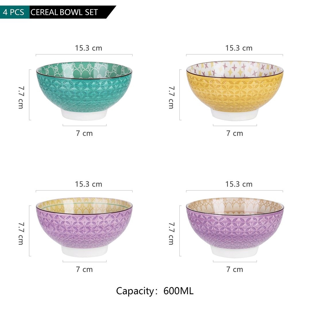 vancasso Macaron 6 inch 14 Oz Oriental Pasta Bowls Cereal Bowls - On Sale -  Bed Bath & Beyond - 32500328