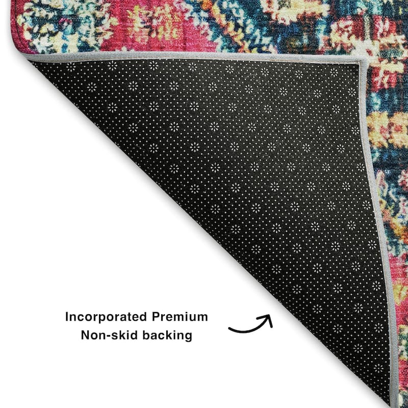 Premium Washable Super Soft Traditional Global Mayfield Rug