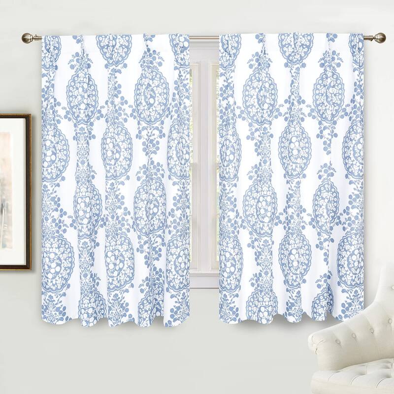 DriftAway Samantha Pinch Pleat Thermal Room Darkening Back Tab Window Curtains