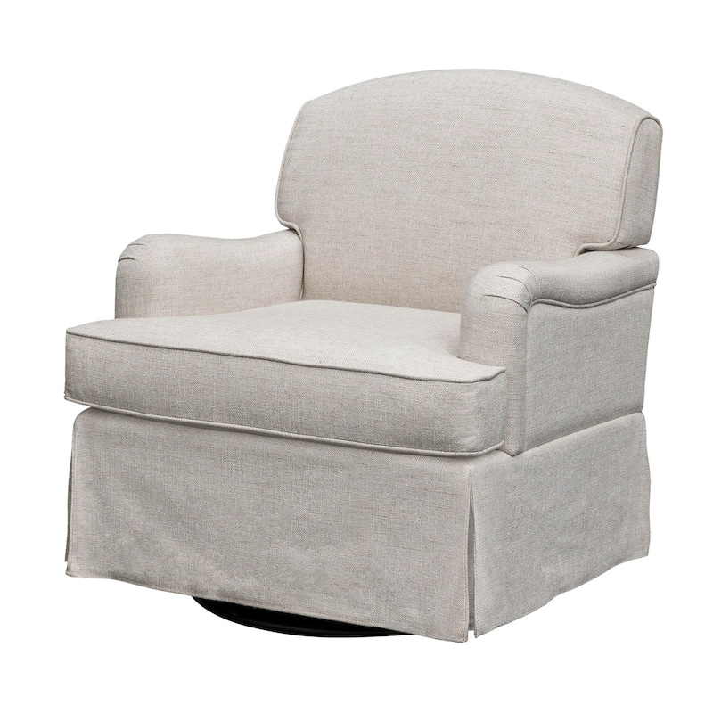 Martha Stewart Melody Swivel Glider Skirted ArmChair - See below