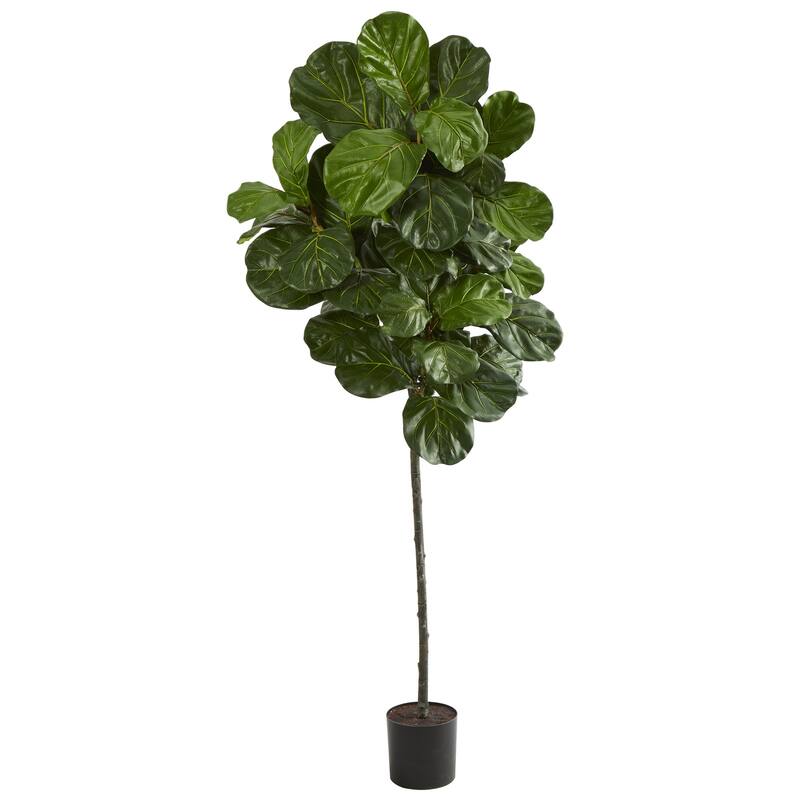 Artificial Fig Tree 6.5ft Indoor Outdoor Home Office Decor - Green - 51-60 Inches