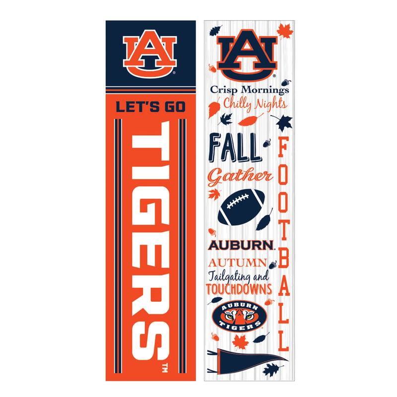 47" Double Sided Seasonal Porch Leaner, Auburn University - 47" x 11.25"