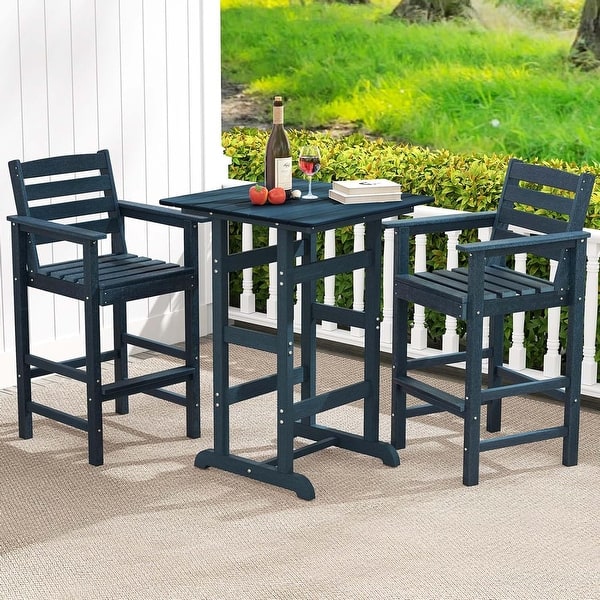 Outdoor Wicker Backless Bar Stool, Set Of 2, Dark Brown