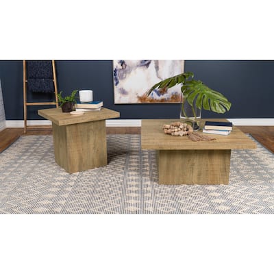 Devar Square Coffee And End Table Set Mango