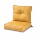 preview thumbnail 51 of 74, Sunbrella 2-Piece Premium Deep Seat Outdoor Cushion Set Canvas Wheat