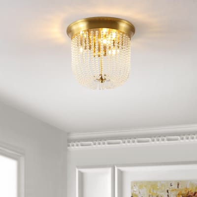 SAFAVIEH Lighting Sarella Flush Mount - 13" W x 13" D x 10" H