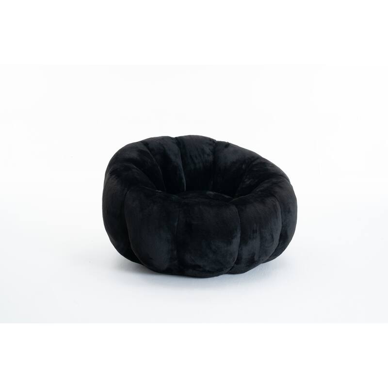 GDFStudio - Faux Fur Floral-Shaped Ultra-Soft Bean Bag Chair