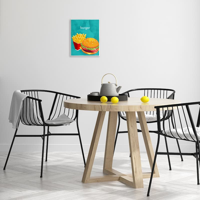 Stupell Satisfying Burger & Fries Wall Plaque Art Design By Kim Allen