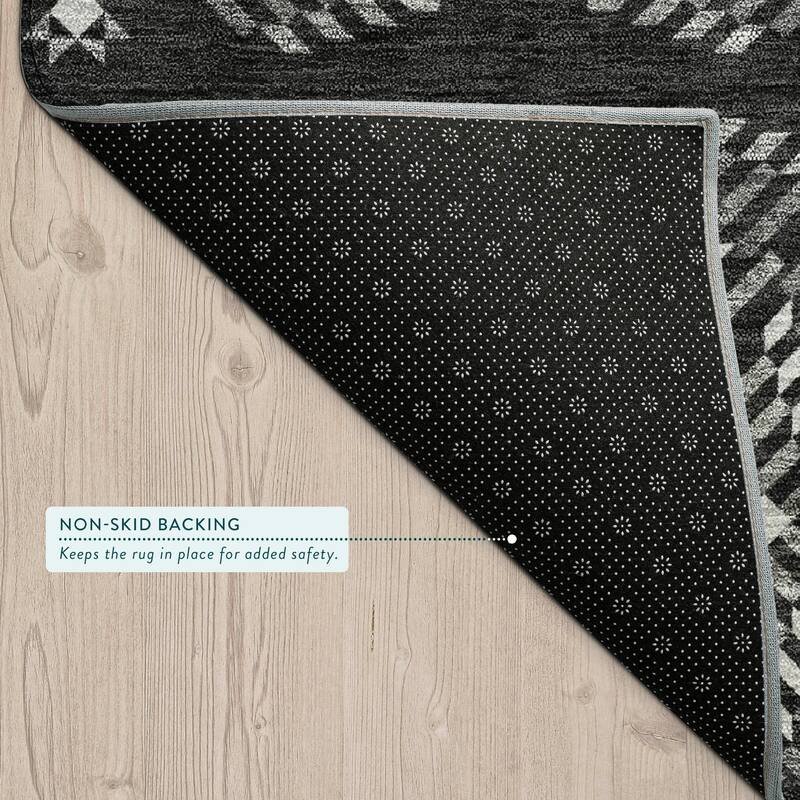 Machine Washable Indoor/ Outdoor Modern Frontenac Chantille Rug