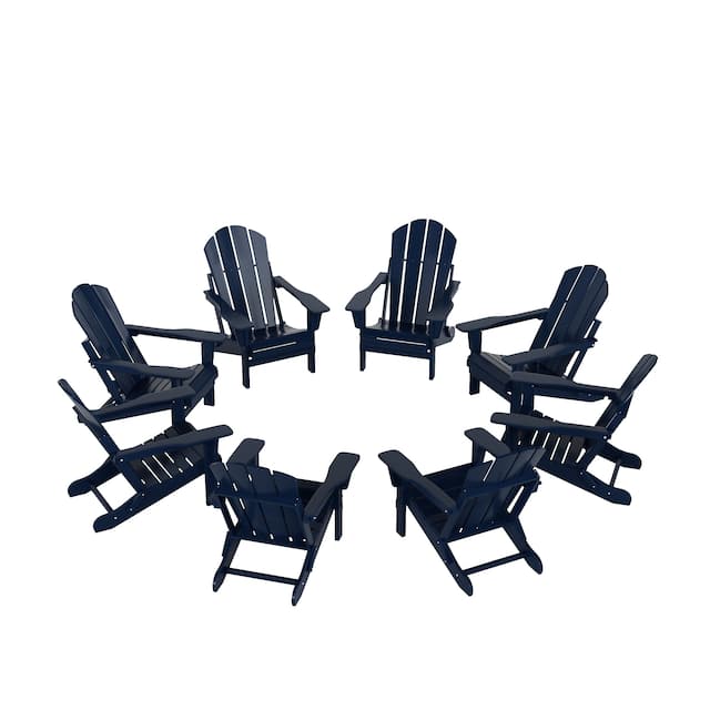 Laguna Poly Folding Adirondack Chair (Set of 8)