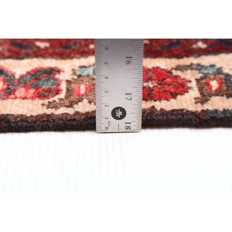 ECARPETGALLERY Hand-knotted Andelz Red Wool Rug - 3'2 x 9'9