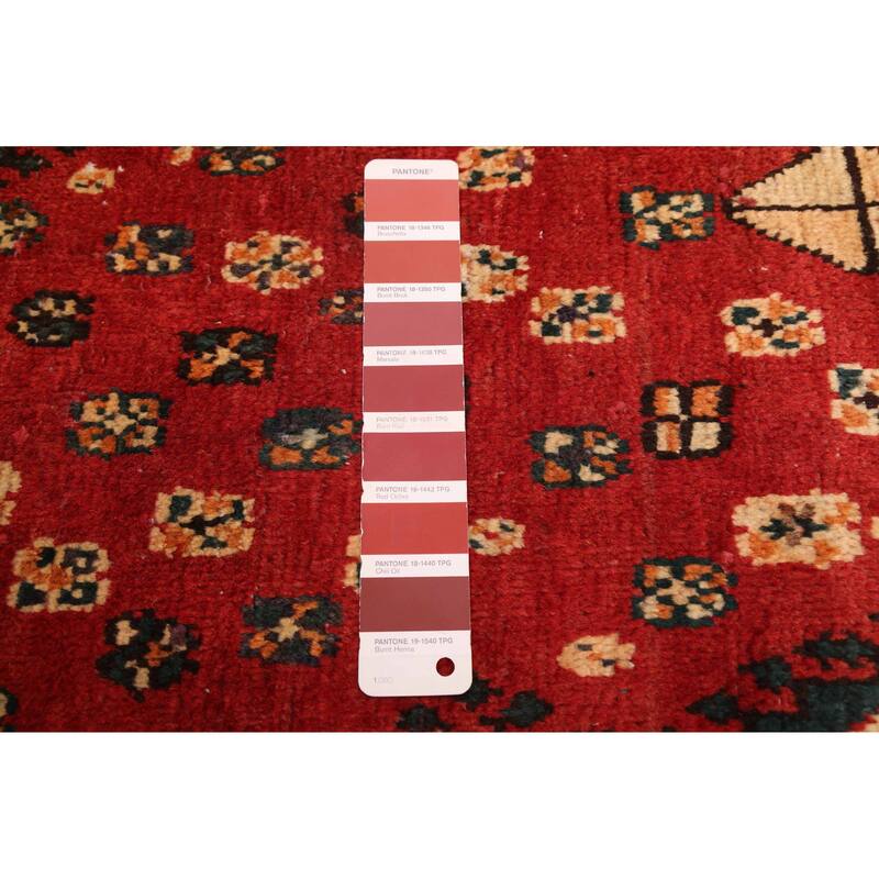 ECARPETGALLERY Hand-knotted Melis Vintage Red Wool Rug - 4'10 x 9'6